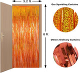 Upgraded Thicker Melsan Tinsel Fringe Curtain, 3 Pack 3.2 x 8.2 ft