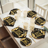 96Pcs 50th Birthday Party Tableware Set, Back in 1976 Birthday Party