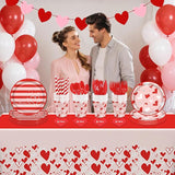 194Pcs Valentine's Day Party Decorations Valentines Day Plates and
