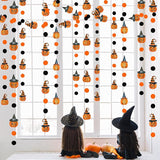 Clearance Pumpkin Polka Dots Garlands Happy Halloween Trick or Treat