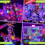 100W LED Black Lights Blacklight Flood Light for Halloween