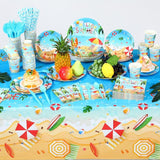 452 Pcs Hello Summer Party Decorations Beach Party Supplies for 50