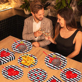 96 Pcs Valentine's Day Party Plates Napkins Tableware Set Valentines