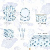 Ocean Seashell Party Plates Supplies Coastal Beach Party Tableware