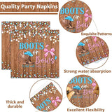 96Pcs Boots or Bows Gender Reveal Decorations Boy or Girl Paper