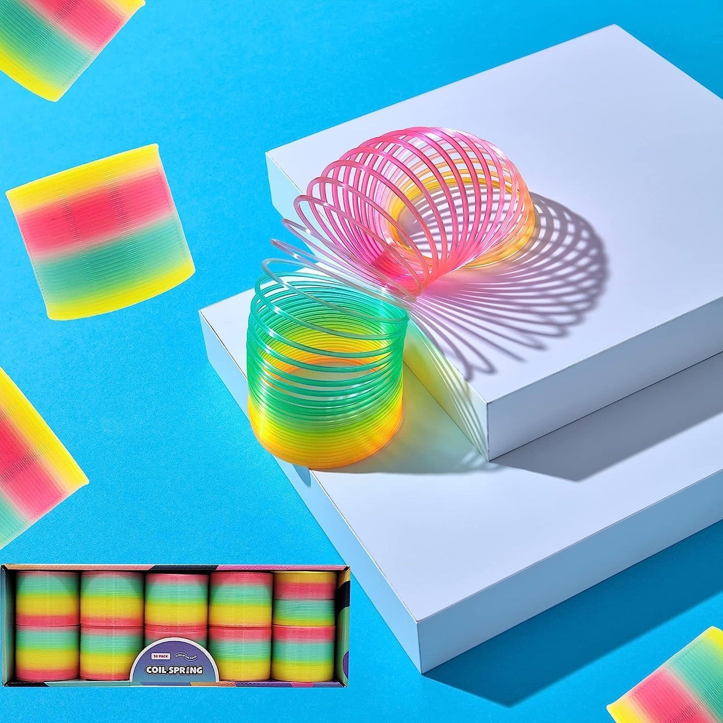 The Dreidel Company Plastic Coil Spring, Glow-in-The-Dark Magic