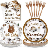 Coffee Baby Shower Decorations 96Pcs A Baby Is Brewing Baby Shower