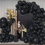 Amandir 153 Pcs Black Balloons Arch Garland Kit, Different Sizes 18