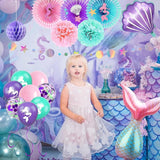 Mermaid Birthday Party Decorations Theme Supplies Include Banner