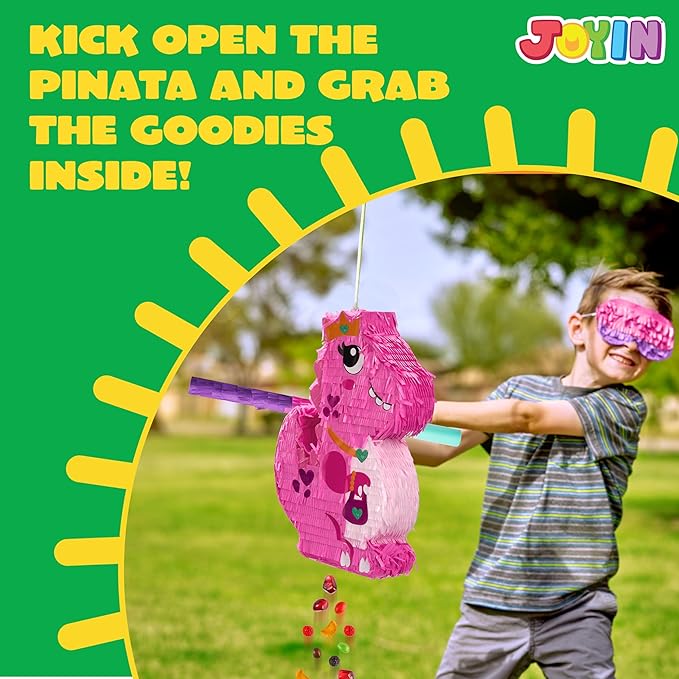 Dinosaur Girl Pinata with Stick for Adult Party Decorations Fun