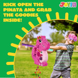 Dinosaur Girl Pinata with Stick for Adult Party Decorations Fun