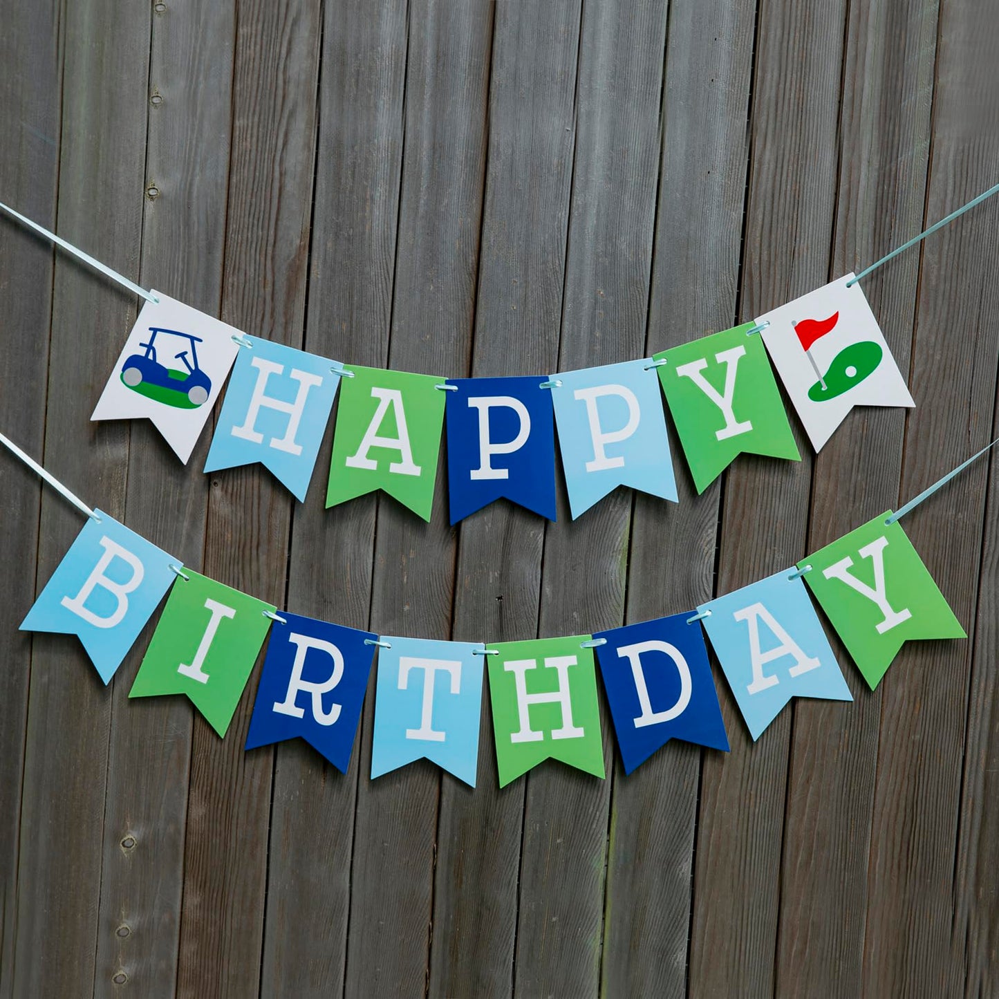 Golf Happy Birthday Banner - Happy Birthday Decorations, Golf Themed