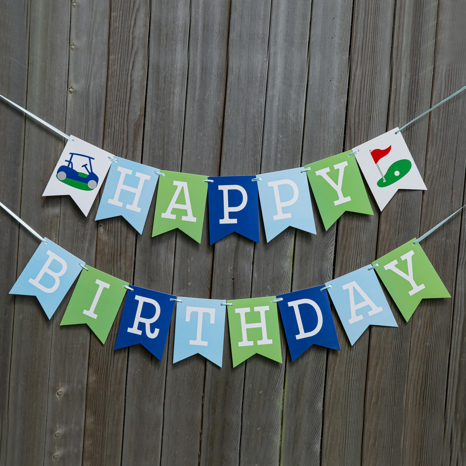 Golf Happy Birthday Banner - Happy Birthday Decorations, Golf Themed