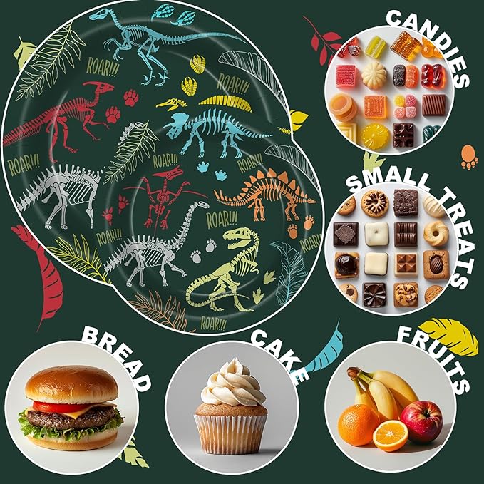 Dinosaur Fossil Birthday Party Decorations for 40 Guests Dinosaur