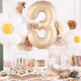 KatchOn, Giant, Number 3 Balloon Caramel - 40 Inch | Number Three