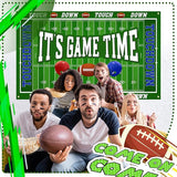 4 Pcs Football Backdrop Banner Decoration Football Party Supplies