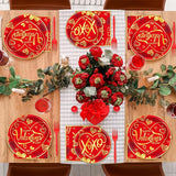 96 Pcs Valentine's Day Party Plates and Napkins Party Supplies
