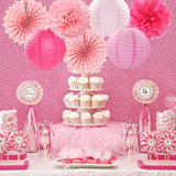 Rose Hot Pink Valentines Day Party Decorations Streamers 14pc Girl