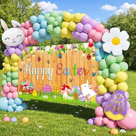 Easter Party Decorations 153PCS Easter Balloon Arch Kit Pastel