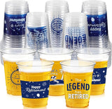 Retirement Party Decoration Cups 50pcs 16 Oz Plastic Drinking Cups