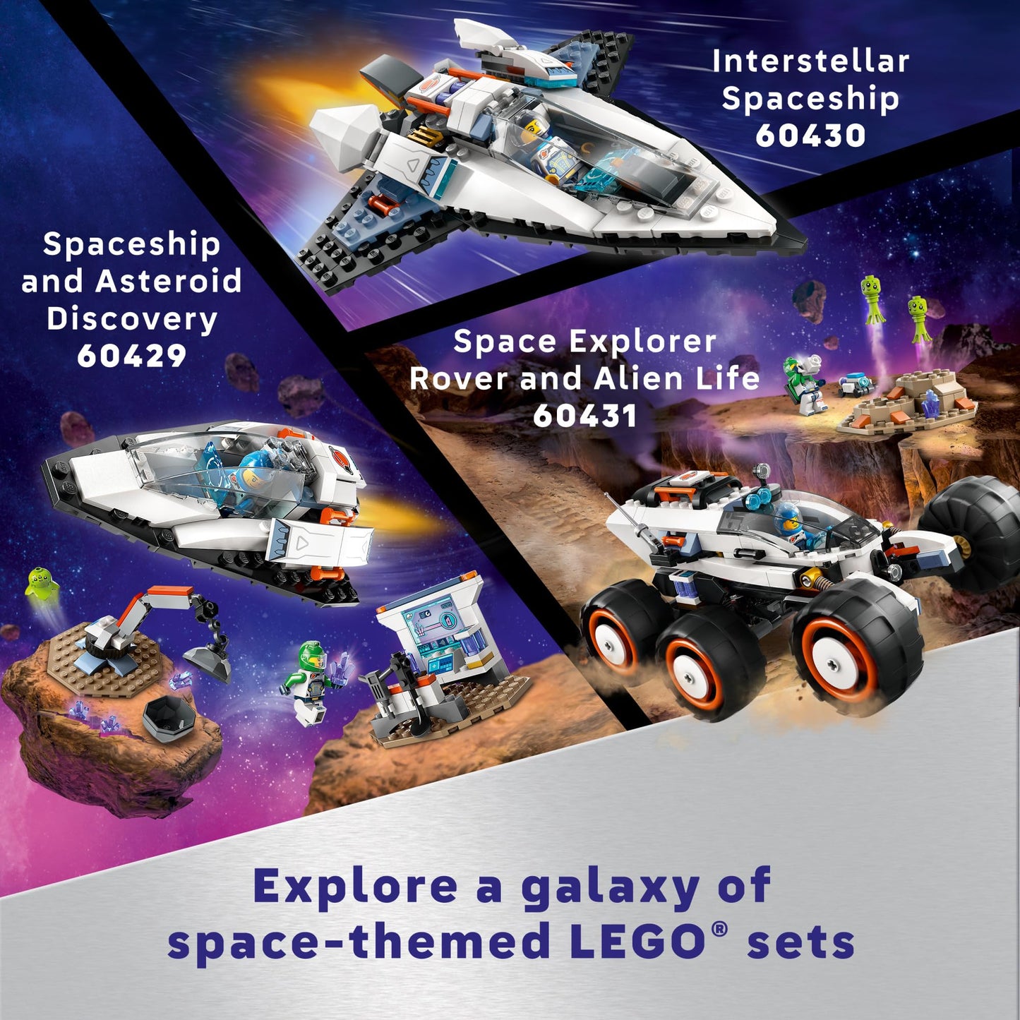 LEGO City Interstellar Spaceship Toy for Kids, Creative Play Space