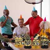 55th Birthday Decorations for Men - 9PCS Vintage 55th Birthday Table