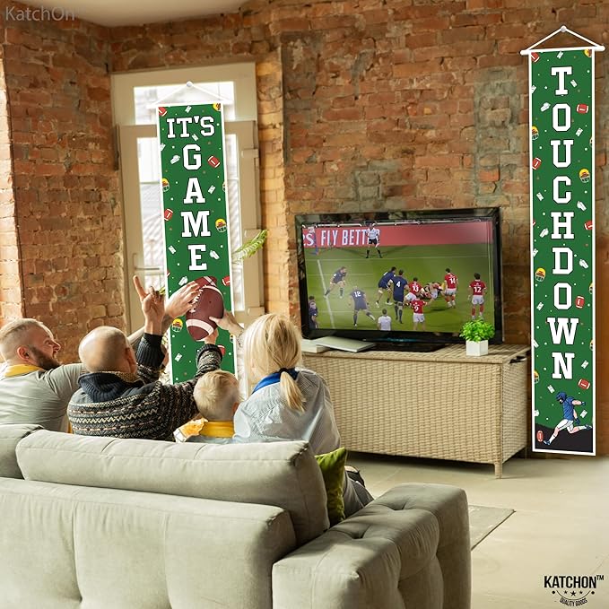 KatchOn, XtraLarge Football Porch Banner - 72x12 Inch | Football