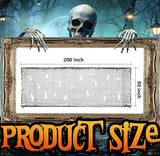 Watayo 200 x 80 Inch Halloween Creepy Cloth, Black Large Size