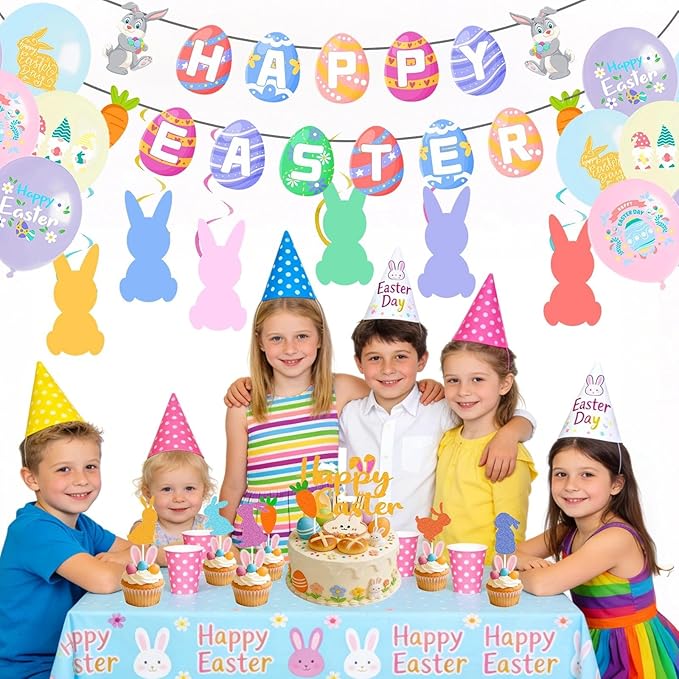 35PCS Easter Decoration Set Happy Easter Banner Suitable for Holiday