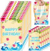 Eccliy 30 Pcs Hawaiian Party Favor Bags Animation Cartoon Birthday