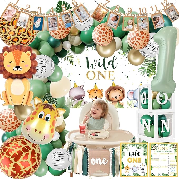 Wild One Birthday Decorations,1st Birthday Decorations Boy or Girl,