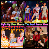 OLUPP Party Favors 100 Pcs Light Up Rings, Glow In The Dark Party