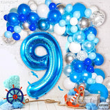 KatchOn, Giant Blue Number 9 Balloon - 40 Inch | Foil 9 Birthday