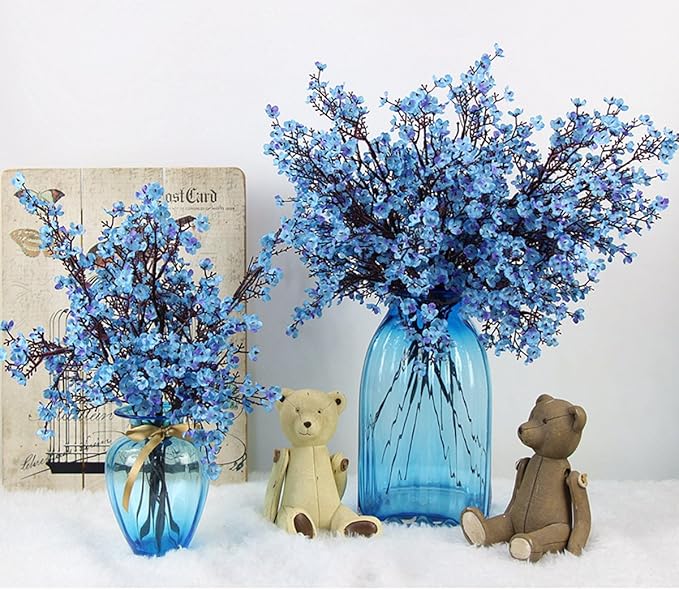 JAKY-Global 9pcs Babys Breath Artificial Flowers Gypsophila Bouquet