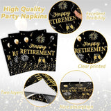 100PCS Happy Retirement Party Supplies The Legend Has Retired Paper