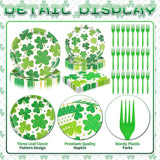 100 Pcs St Patrick's Day Tableware Party Supplies Disposable