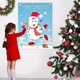 ASTARON Pin The Snowman Nose Christmas Pin The Tail Party Games