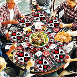 96Pcs Casino Party Decorations Poker Plates and Napkins Disposable
