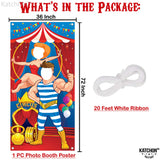 KatchOn, Large Carnival Photo Booth Backdrop - 72x36 Inch | Carnival