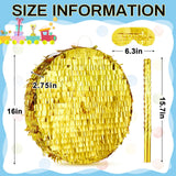Jenaai Disco Ball Large Piñata 16 Inch, Round Blank Disco Piñata with