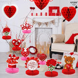 Valentines Day Centerpiece for Table Pack of 9 Red Pink Valentines