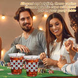 60 Pcs Casino Theme Party Decorations 12 oz Casino Cups Plastic
