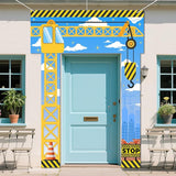 3 Pcs Construction Party Decorations Porch Sign Banner Construction