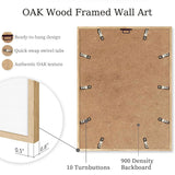 Bwodke OAK Wood Framed Wall Art After the Disco Party Canvas Art Black