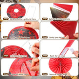 18 Pcs Movie Night Party Decor Theme Hanging Paper Lanterns with