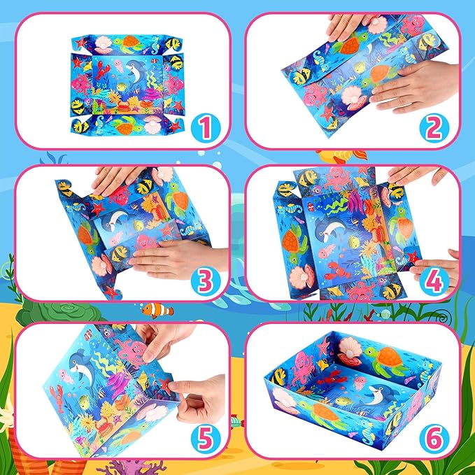 36 Pcs Under the Sea Theme Birthday Party Supplies 5 lb Large Paper