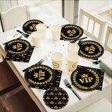 96 Pcs Vip Movie Night Party Supplies Paper Plates Napkins