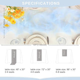 Snowkingdom Light Blue Table Runner 10FT, Baby Blue Sheer Cheesecloth