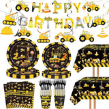 132 Pcs Construction 2nd Birthday Party Supplies Dump Truck Theme