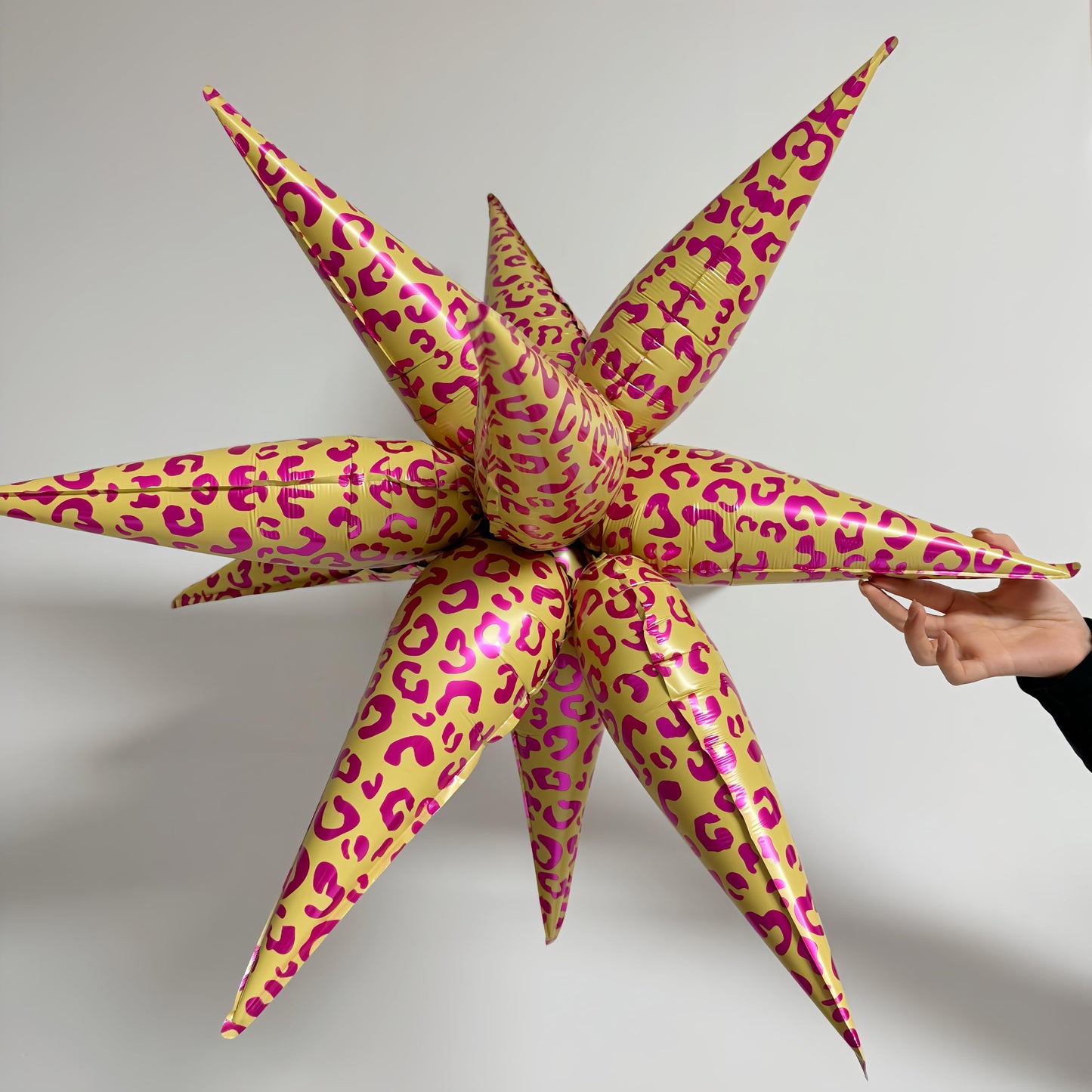 2Pcs 32 Inch Leopard Explosion Star Cheetah Print Balloons/Y2K Party